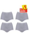 Sloggi Dames Basic Maxi Slip Grey 4Pack